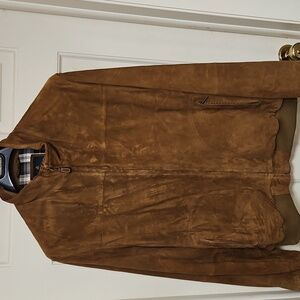 Brooks brothers suede leather jacket